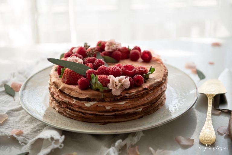 Crepas con frutos rojos