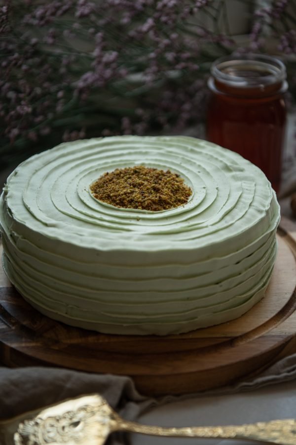 Pastel de Pistache — Pastelería Pavlova, Puerto Vallarta