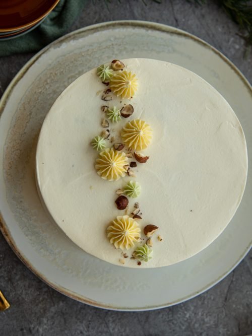 Pastel de Yuzu con Pera, foto 2 — Pastelería Pavlova, Puerto Vallarta