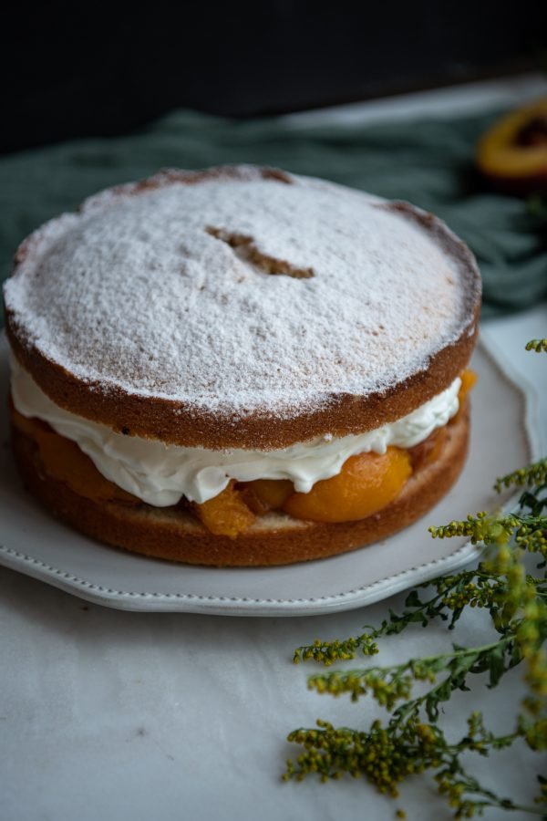 Pastel Victoria Sponge — Pastelería Pavlova, Puerto Vallarta